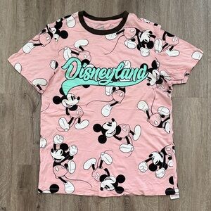 Disney Pink and Black Mickey Mouse Kids T-Shirt
